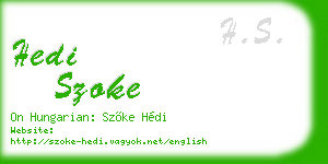 hedi szoke business card